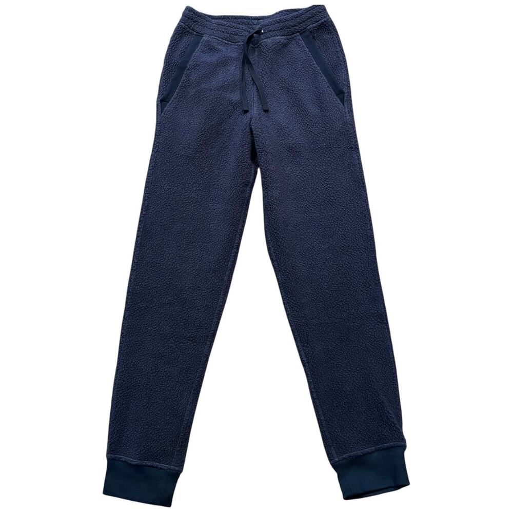 Patagonia Shearling Nena Joggers Fuzzy Sweatpants Blue Women’s XXS 24x29” NWOT